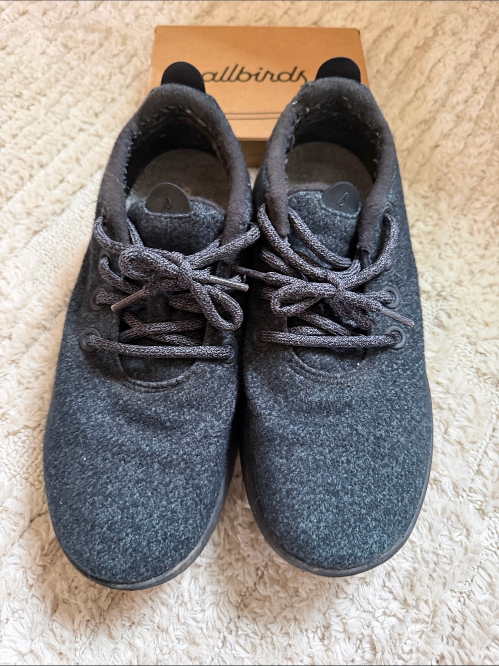 allbirds Charcoal Wool Lace-Up Sneakers